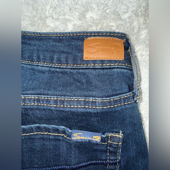 Seven7 Women's Dark Blue Bermuda Jean Shorts Size 16 NWOT - Picture 8 of 13